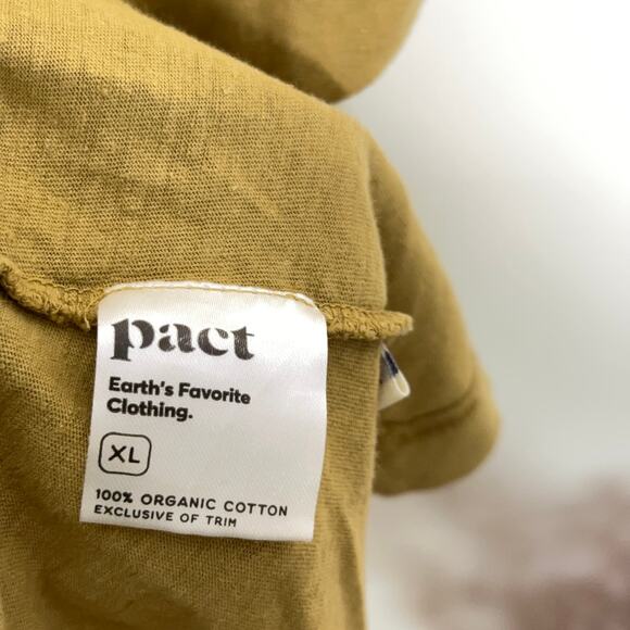 PACT Portside Button Front Dress Organic Cotton Fennel Olive Khaki {RR38} - Picture 6 of 6